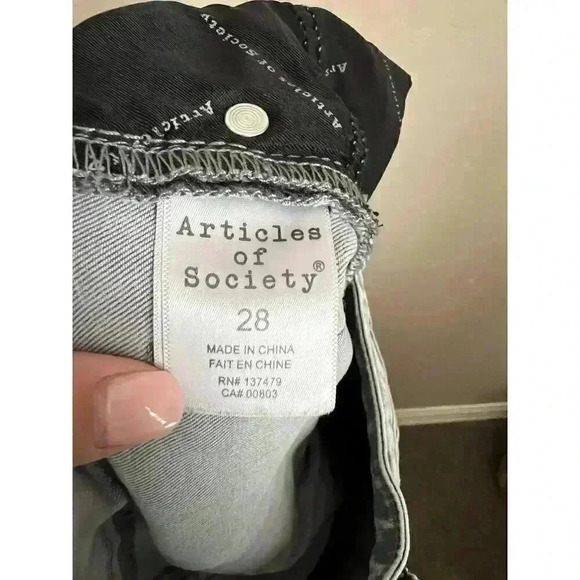 Articles of Society Carly Release Hem‎ Ankle Jeggings Size 28 - Picture 13 of 15